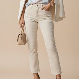 L’AGENCE Oriana High Rise Straight Corduroy Pants 24